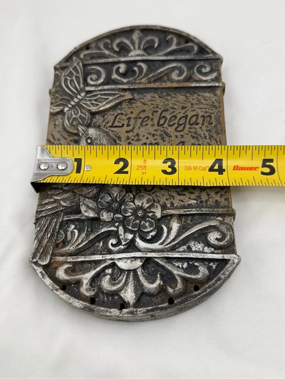 Bronze-Tone 'Life Began in a Garden' Wall Plaque - Home Wall Decor